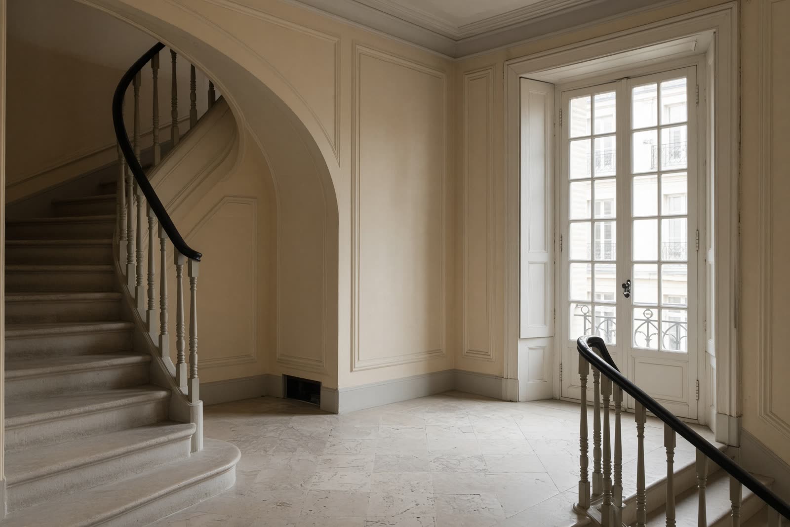 Cage d’escalier d’un immeuble